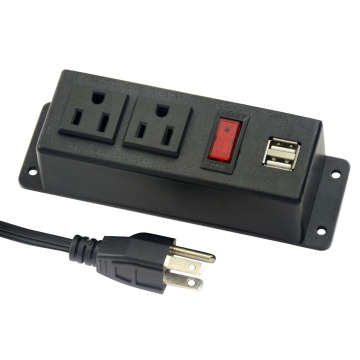 US Dual Power Outlets With Switch&USB Ports