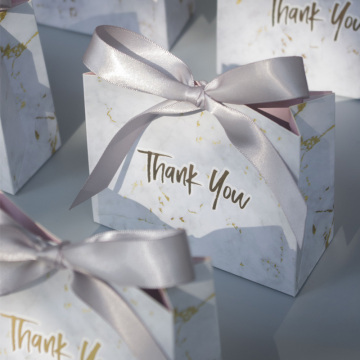 Paper candy box wedding favors