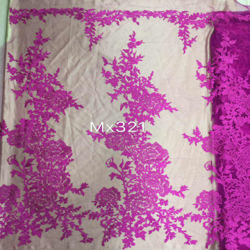 Vantage Flower Lace Embroidery Fabric