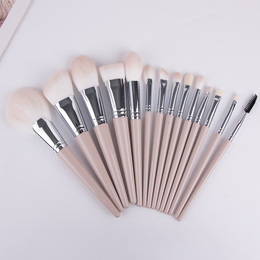 professional kabuki pink makeup brushes synthetic set