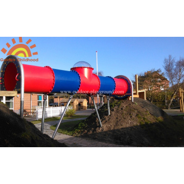 Children Straight Playground Tube Slide For Kids