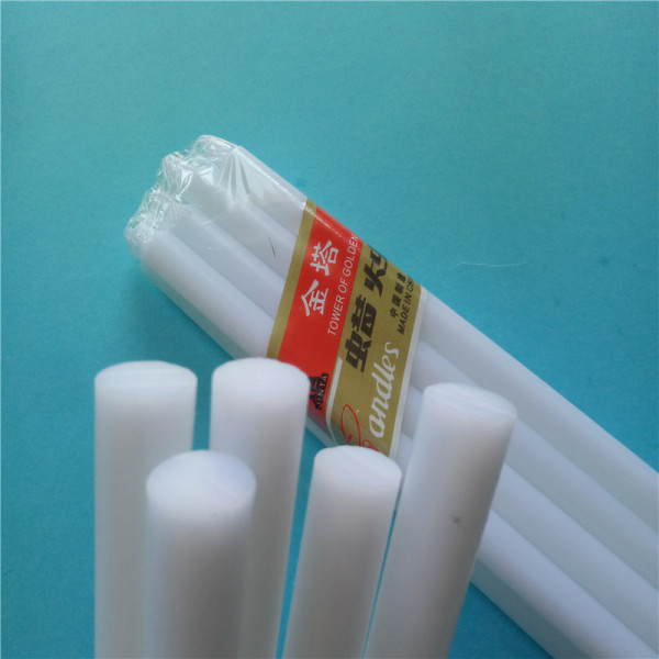 50G Lighting Pure Wax White Candles Decoration