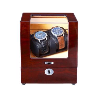 Automatic Wood Watch Winder in Wood-Grain