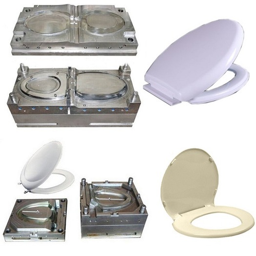 Plastic toilet seat pad cover injection mold