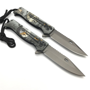 Stainless Steel Metal Folding Pocket Hunting knife