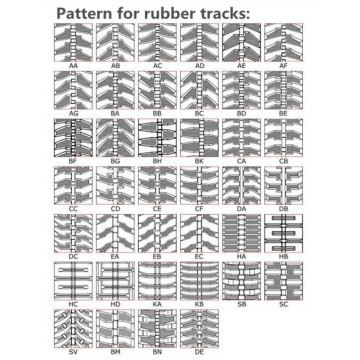 rubber tracks for mini excavator rubber crawler tracks