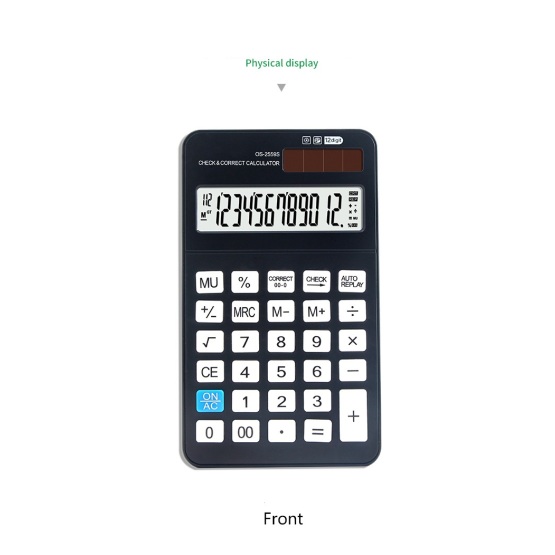 112 steps handheld calculators with two-way power