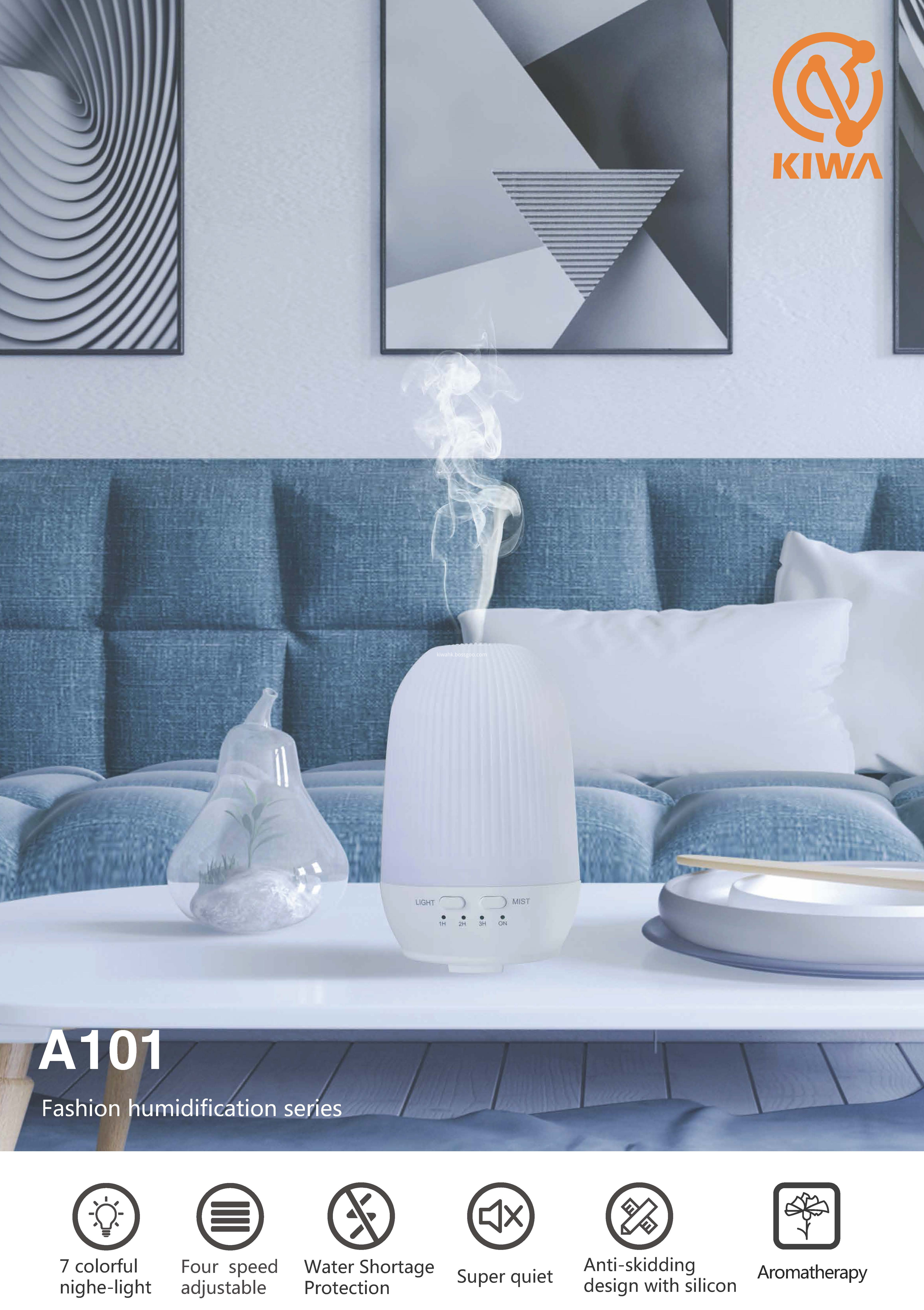 Ultrasonic Humidifier Diffuser with LED Light