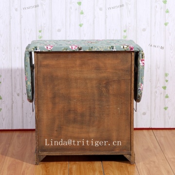 home used wooden ironing table cheap decorative ironing board cabinet with basket drawers