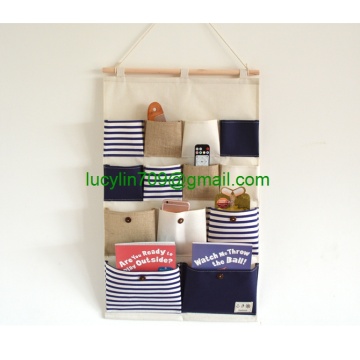 Linen/Cotton Fabric 20 Pockets Wall Door Closet Hanging Storage bag organizer