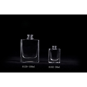 100ml Popular Clear Luxury Perfume Glass Square Bottle