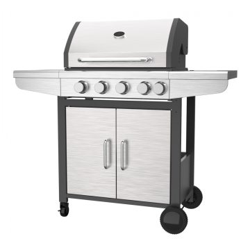 Stainless Steel Gas BBQ With Side Burner