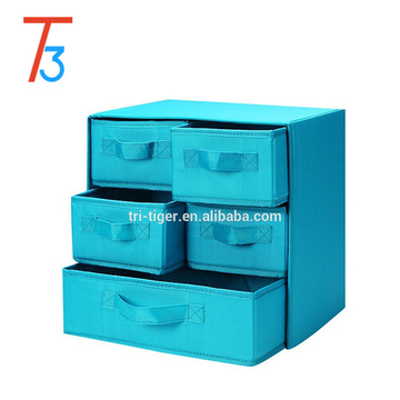 New fancy foldable fabric storage box with drawer