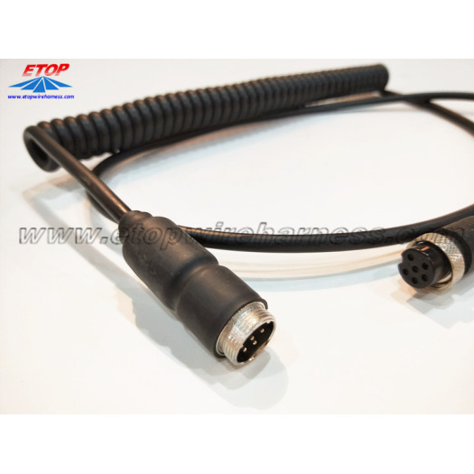 M12 molded corly cable assembly
