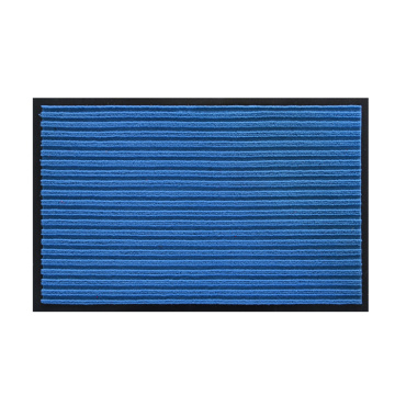 Hotel entrance durable ribbed stripe polyester mat