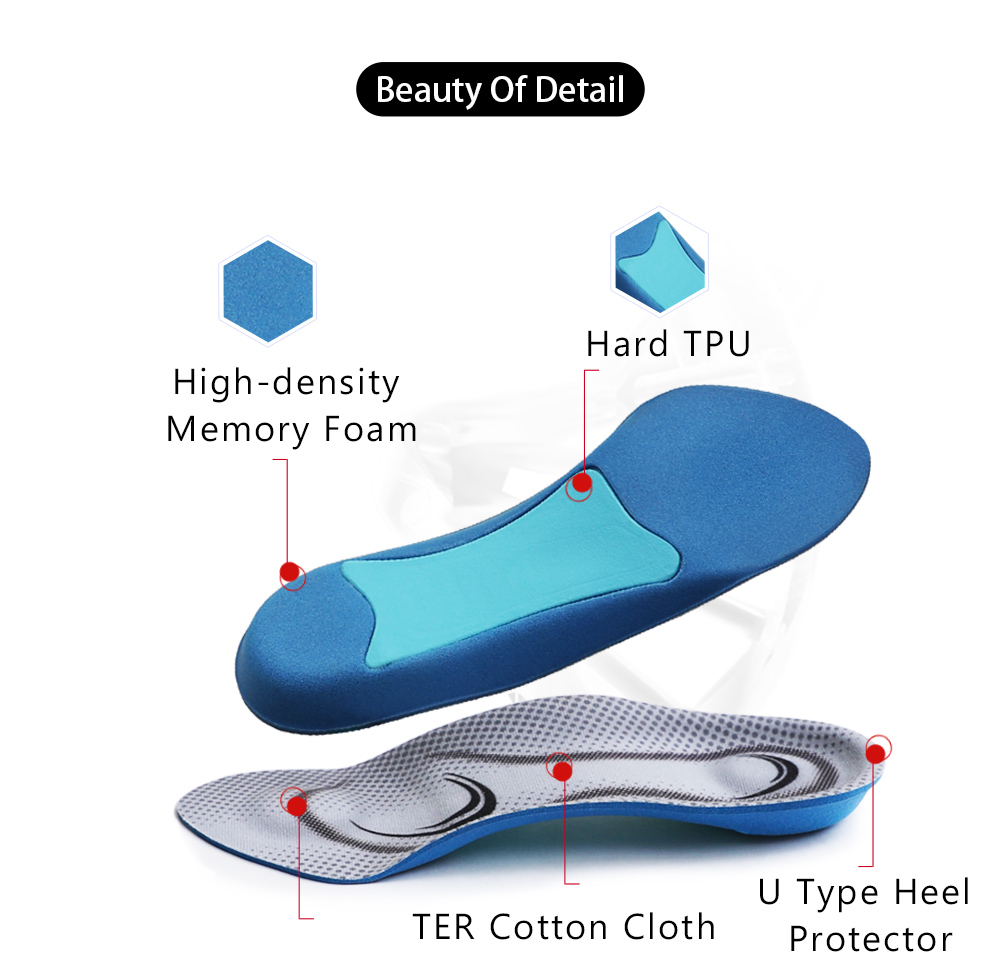 3/4 orthotic insoles