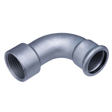Carbon profile Elbow 90°with female end press fitting
