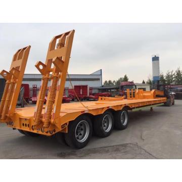 3 axle 60 tons low bed trailer