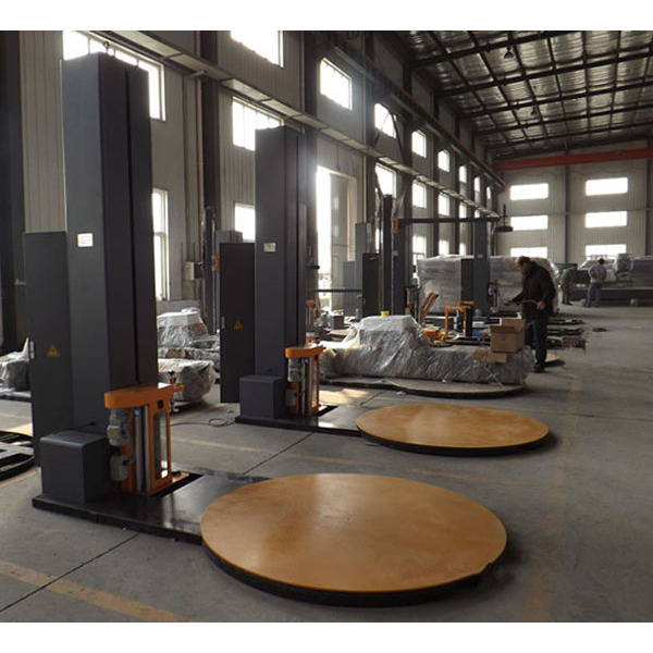 LLDPE stretch film wrapping Machine for wooden pallet