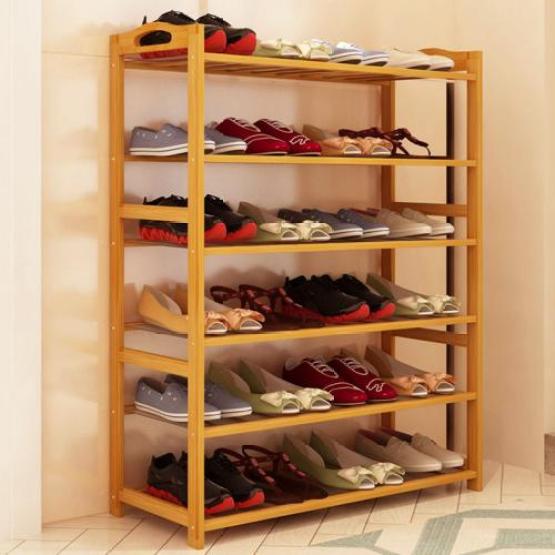 Multifunctional Bamboo Shoe Rack