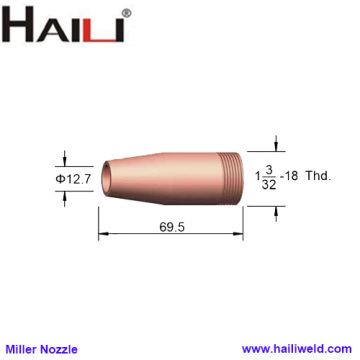 Miller Welding Nozzle 047959 1/2