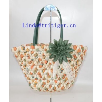 Manmade Straw Weave Shoulder Beach Bags Handbag