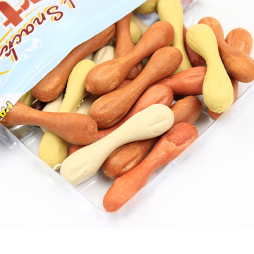 Assorted colorful long lasting chewy dog bone
