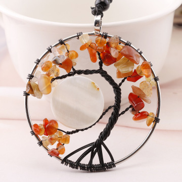 Latest Design tree of Life with Moon Necklace Pendant