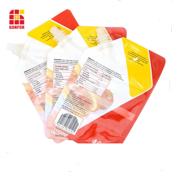 400g Stand Up Pouch With Nozzle For Tomato Sauce Packaging