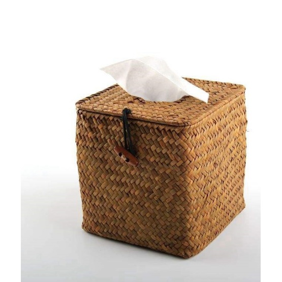 Bamboo Square Towel Box