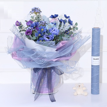 Mesh flower packaging wrapping paper