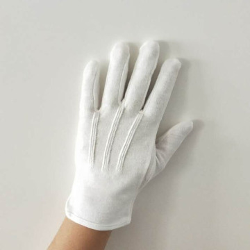White Parade Gloves with Gripper Dots