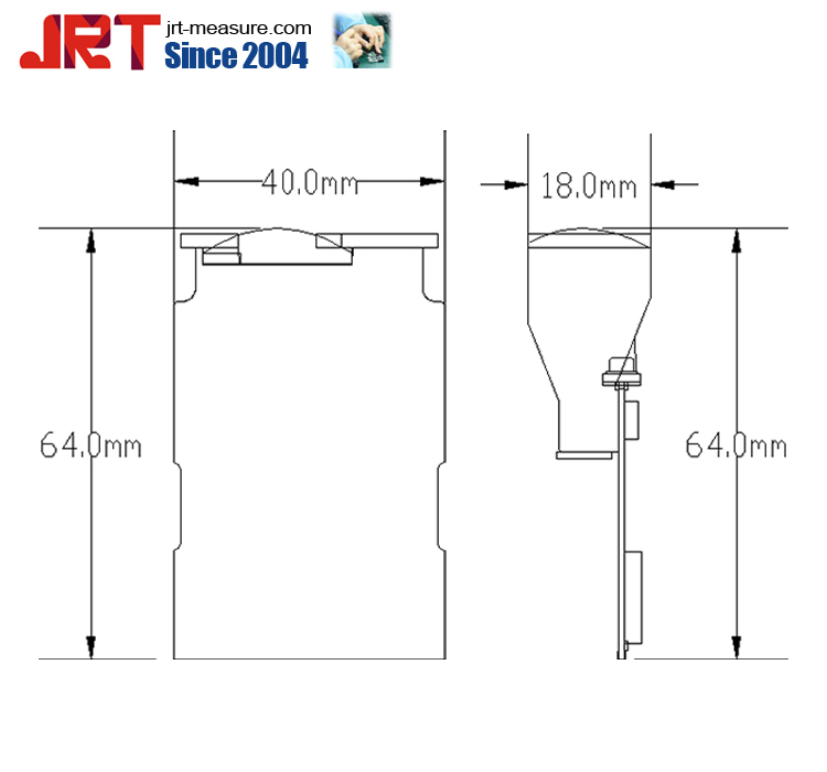 100m Laser Distance Meter Sensor Diagram