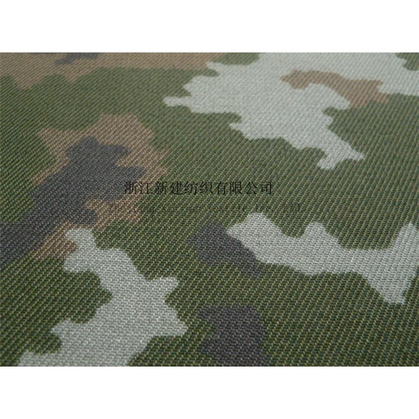 CVC Twill Digital Camouflage Fabric with IR