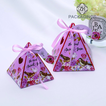 Handmade Geometric color paper candy box