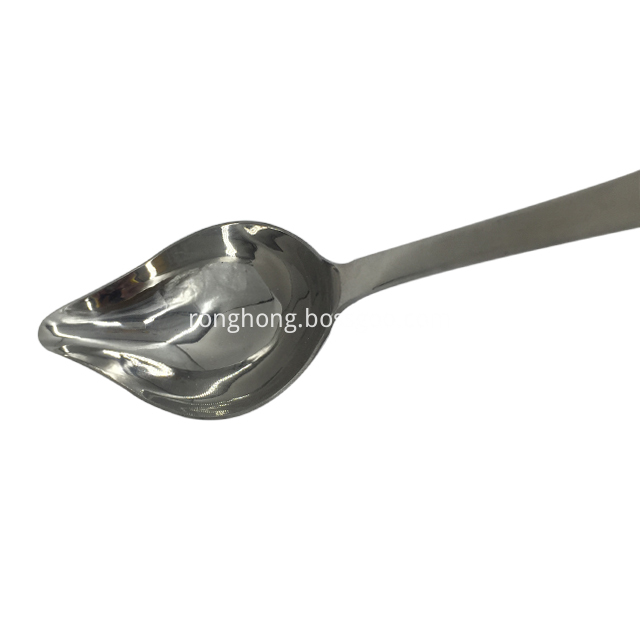 Stainless Steel Saucier Drizzle Spoon With Tapered Spout 3