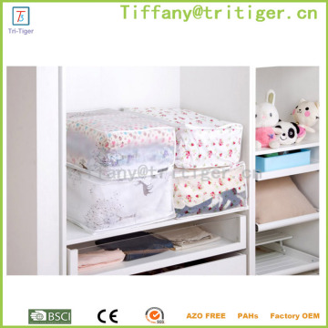 Storage Organizer Transparent Eco-friendly PEVA Quilt Bag