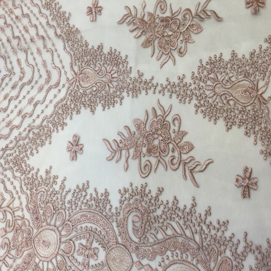 Claasical Design Embroidery Fabric for Evening Dress