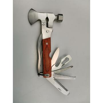 Pakka wood handle multiuse hammer pliers axe tool