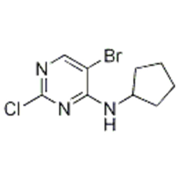 4-Pyrimidinamine, 5-bromo-2-chloro-N-cyclopentyl- CAS 733039-20-8