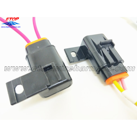 auto wiring harness with relay holder