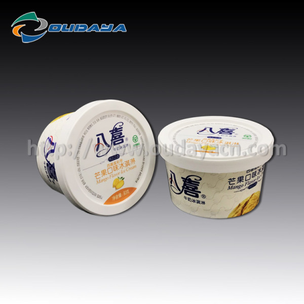 Customized PP Ice Cream Packaging Cup Yoghurt Container
