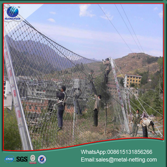 rock barrier fence rockfall netting