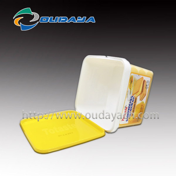 injection food container with printing