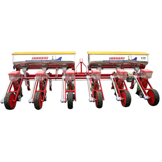 Agro air-suction precision 6 row seeders with fertilizer