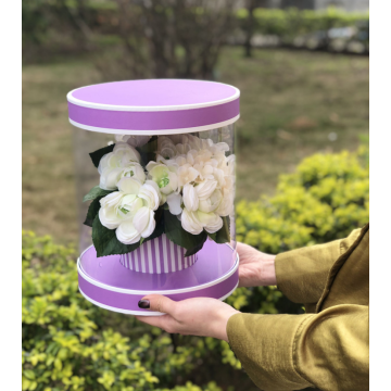 Round plastic pvc window flower boxes