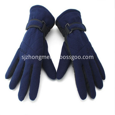 Polar Fleece Gloves dark blue