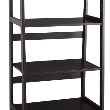 5-Tier A Frame Wood Ladder Bookshelf Multifunctional Storage Rack Display, Dark Espresso