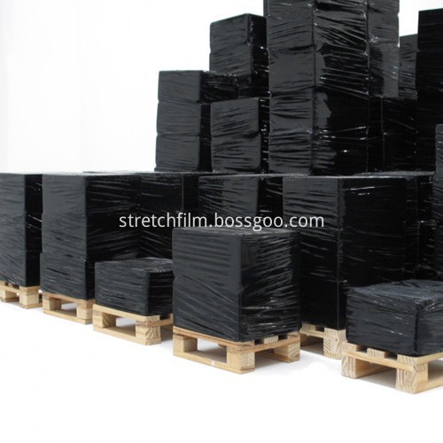 black stretch film