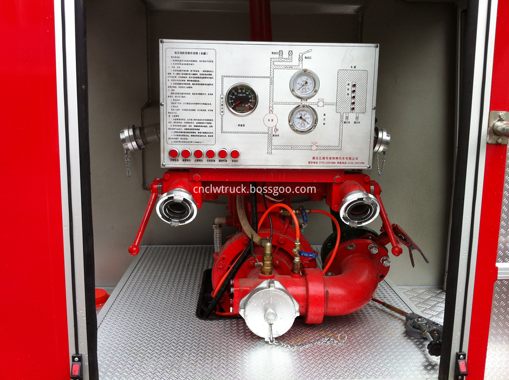 fire pump of rescue firework truck